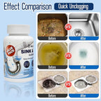 Pipe Dredge, Powerful Foaming Sink & Drain Cleaner Powder for Kitchen, Toilet & Pipeline Cleaning, Fast-Acting Clog Remover (2pcs or 4pcs) (4 bottles)