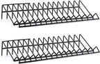 CASOMAN Plier Organizer Rack, 2 Pack, Stores Spring Loaded, Black, 15-Slot Plier Rack, Keep Pliers Organized in Tool Drawer
