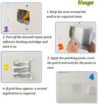 6 Pack 2 inch Wall Patch Repair, Drywall Patch Self-Adhesive Mesh Drywall Repair Patch and Fiberglass Repair Kit,Heavy Duty Dry Wall Hole Repair Patch for Drywall Plasterboard(2 x 2'')