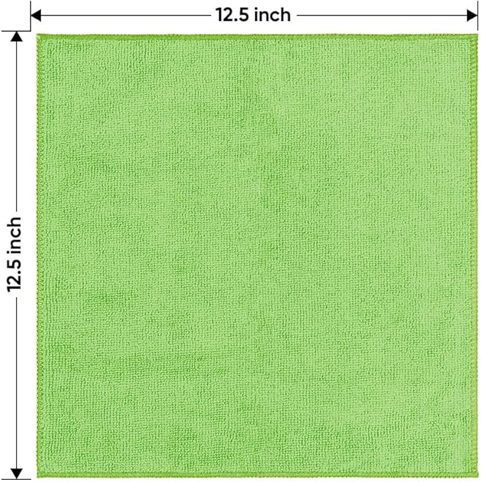 HOMEXCEL Microfiber Cleaning Cloth 150 Pack, 12.5 x 12.5 inch Microfiber Towels for Cars, Ultra Absorbent Car Washing Cloth, Lint Streak Free Cleaning Rags for Car, Kitchen, and Window, Multicolor