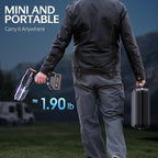 Car Vacuum Portable Cordless, 40,000Pa High Power Dust Buster, 6-in-1 Handheld Vacuum Cleaners for Home, Car, Pet Hair, Keyboard, Black