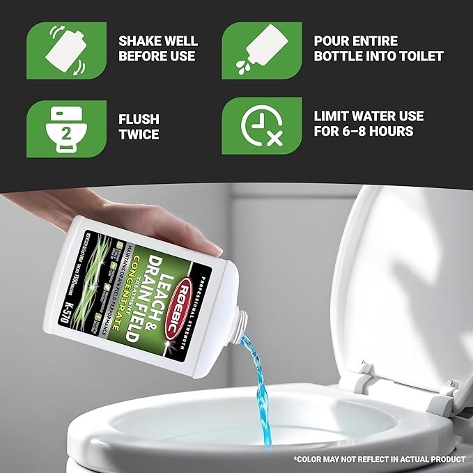 Roebic K-570-Q 32-Ounce Leach And Drain Field Opener Concentrate - Environmentally Friendly and Biodegradable Solution