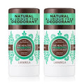 Lavanila Vanilla Eucalyptus Aluminum Free Deodorant 2-Pack (2 Oz Each) - Solid Stick Deodorant for Men and Women, Natural Vegan Formula, Made In USA