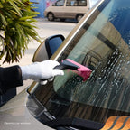 EHDIS Small Squeegee 5 inch Rubber Window Tint Windshield Scraper for Car,Glass, Mirror, Shower, Door,Bathroom Cleaning (Pink)