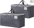 BlissTotes Large Moving Boxes and with Zippers & Handles Moving Supplies with lids, Heavy Duty Totes for Storage Bags for Space Saving, Fold Flat, Moving and Storing 93L, 2 Pack