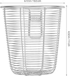 Cabilock Dishwasher Chopstick Basket with Hooks, Stainless Steel Kitchen Utensil Holder, Cutlery Organizer for Chopsticks Spoons Forks Straws, Small Hanging Silverware Drying Rack, 3pcs