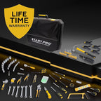 Start Pro 237-Piece Household & Auto Repair Tool Kit - General Hand Tool Set with Screwdrivers, Sockets, Wrenches & Plastic Storage Case, Portable for DIY