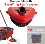 Spin Mop Scrub Brush Head Compatible with OCedar EasyWring 1 Tank System, Mop Scrubber Attachment, Upgraded Stiff Bristle Scrubbing Mop for Floor Cleaning