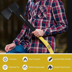24" Splitting Axe Hatchet, Nylon Shock-Absorbing Handle, Camping Axe for Logs, Wood