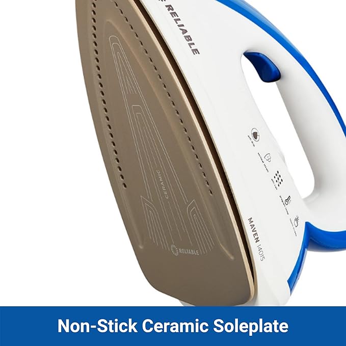 1500W Ironing Station with Ceramic Soleplate, Iron Lock for Easy Carry, 1.5 Ltr Removable Water Tank and Auto Shut-Off, Digital Display, Continuous Home Steam Iron