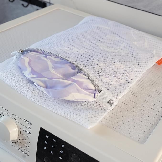 Polecasa 3Pcs Premium 125g Diamond Mesh Laundry Bags, 3 Medium 12 x 16 Inches Durable Laundry Wash Bags with Sturdy Zipper for Delicates