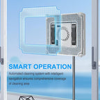 Window Cleaning Robot, Ultra-Thin Design, 5600PA Suction, Automatic Smart Vacuum for Glass, Tiles