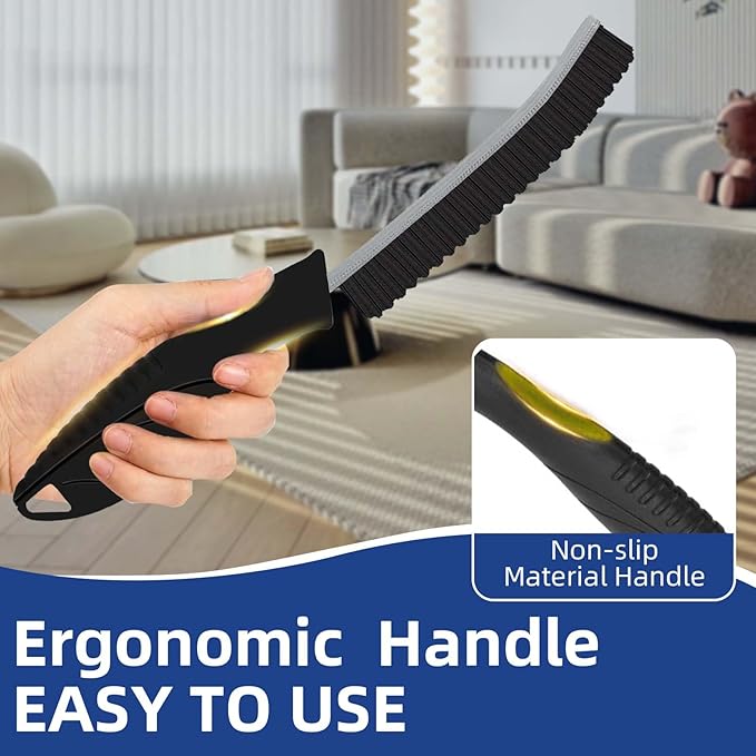 New Serrated Crevice Cleaning Brush, Hard Bristle Cleaning Tools for Household Use, Multifunctional Gap Cleaner Supplies for Kitchen, Bathroom,Toilet, Faucets, Grout, Car, Home Essentials