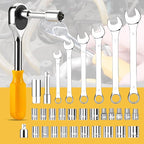 Start Pro 237-Piece Household & Auto Repair Tool Kit - General Hand Tool Set with Screwdrivers, Sockets, Wrenches & Plastic Storage Case, Portable for DIY