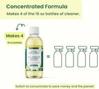 Good Natured Brand All-Purpose Cleaner Concentrate | Multi-Surface Cleaner | Natural Lemon Essential Oil | Multipurpose Cleaner Concentrate All Surfaces | Lemon Love | 4oz makes 64oz