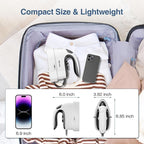 Sundu Mini Travel Iron with Steam,1000W Portable Non-Stick Soleplate Steam Small Iron for Quilting & Sewing,300 Microsteam Holes,90ml Water Tank,Lockable Safety Base,Digital Temperature Control