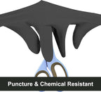 GLOVEWORKS Black Nitrile Gloves 5 Mil Disposable, Latex Free, Textured Grip for Food Service, Cooking, Professional Cleaning