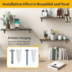 244Pcs Self Tapping Screws Drywall Anchors and Sheet Metal Screw Assortment,2 Size Kit for Installing Drywall, Wood,Metal Sheet Materials