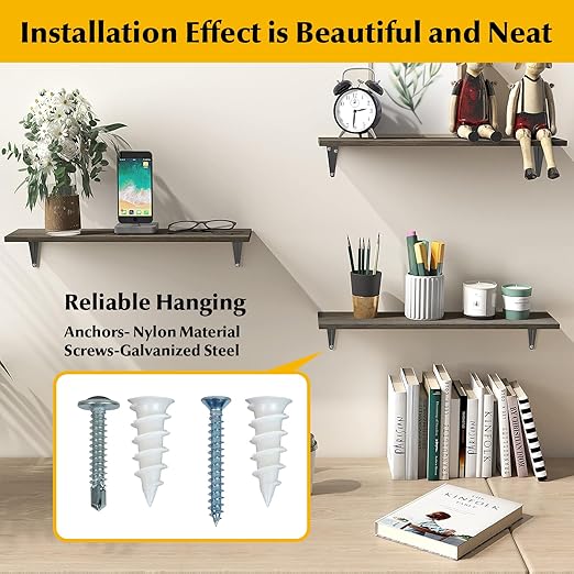 244Pcs Self Tapping Screws Drywall Anchors and Sheet Metal Screw Assortment,2 Size Kit for Installing Drywall, Wood,Metal Sheet Materials