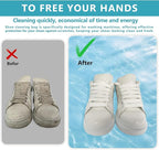 Shoe Washing Machine Bag - 2Pack Laundry Shoe Bag for Washer and Dryer, Reusable Shoe Cleaning Bag for All Shoe Sizes, 360° Deep Clean for Tennis Shoes, Sneakers, Includes 1 Brush(grey)