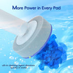 LFBEAR Disposable Toilet Brush Wand, Wall Mounted Toilet Cleaner Kit with Holder, 36 Refills Replacement Heads for Bathroom Cleaning（Only 36 Refills）