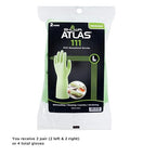 SHOWA 111 Skin-Friendly Dishwashing Gloves, Latex-Free PVC, Reusable Housekeeping Gloves with Cotton Liner, Non-Slip Grip for Kitchen & Gardening, Made in Japan, Large, 2-Pairs