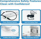 Taiwan Window Cleaning Robot RS7 Plus - Front & Back Dual Jets, Compatible with Wet Pad, 4300PA Suction, Edge Detection, Edge Cleaning Mode