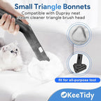 Steam Cleaner Handheld Attachments Compatible with Dupray Neat Steam Cleaners - 2 Pack Large Rectangle Bonnets + 4 Pack Small Triangle Bonnets Reusable Microfiber Steam Cleaner Pads Mop Accessories
