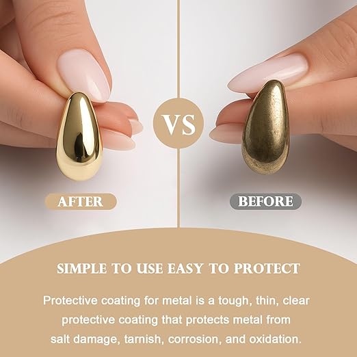 Jewelry Protective Coating, Clear Polish Sealant for Metal and Stone, Anti-Tarnish Shield