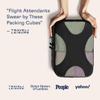 Shacke Premium 8 Packing Cubes Set - Lightweight Mesh Travel Luggage Organizers with Laundry Bag, 8-Piece Suitcase Storage System (Black)