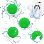 Reusable Laundry Dryer Balls, Plastic Anti-Static Fabric Softener, Reduces Wrinkles, Sustainable Cleaning Supplies, Essential Washing & Drying Aid for Soft, 6 Pack, 2.36 in (Sky Blue/Yellow/Green)