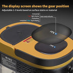 Steam Cleaner, 3-Level Adjustable Handle, 15s Heat-Up, 1.69 Quarts Tank, Portable Steamer for Cleaning with 10 Accessories, Steam Cleaner for Home for Dirt (Yellow)