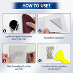 Drywall Repair Kit, Upgraded Size, 4pcs (10 x 10in) Large Hole Patch Kit, Self-Adhesive Fiberglass and Aluminum Sheet Metal Patch