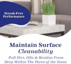 Granite & Quartz Cleaner, Safe & Powerful Granite Countertop Cleaner, Oil & Wax Free Quartz Countertop, Effective Stone Care & Cleaning, Ready-To-Use Refill Gallon
