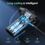YOTON Compressed Air Duster 110,000 RPM, Cordless Electric Air Duster Replaces Canned Air Spray, Rechargeable 3-Gear Keyboard Cleaner, Air Blower for Computer, Laptop, Camera, Car & Outdoor