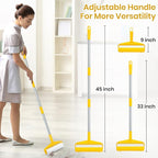 Large Lint Rollers for Pet Hair Extra Stick,9.45" Giant Lint Roller Refill 360 Sheets Total,45" Long Handle Sticky Mop,for Cleaning Floors, Carpets, Cars, Clothing and pet Hair