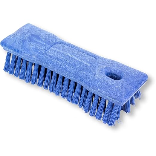 SPARTA Comfort Grip Scrub Brush Hand Brush for Bathroom, Kitchens, Countertop, Plastic, 2 Inches, Blue