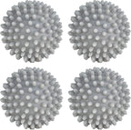 Dryer Balls 4 Pack - Non-Toxic Reusable Dryer Balls (Gray)