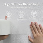 2Rolls Drywall Joint Tape, 2 Inch x 294FT, Self-Adhesive Drywall Mesh Patch for Crack Repair