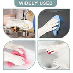 2 Pairs, 15 Inches, Nitrile Cleaning Gloves, Kitchen Dishwashing Gloves, Reusable, Durable, Water-Resistant, And Hypoallergenic (Small)