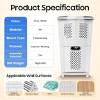 Bathroom Laundry Basket 2 Layer Clothes Storage Basket Household Bathroom Simple Storage Shelf Kitchen Shelf Fruit Stand with Wheels Vertical Standing Storage Basket Stand