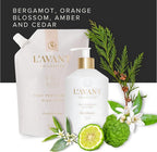 L'AVANT Collective High Performing Dish Soap | Plant-Based Ingredients & High Performing Formula | Notes of Bergamot, Orange Blossom, Amber, Cedar Reusable Glass Bottle Blushed Bergamot Scent |16oz