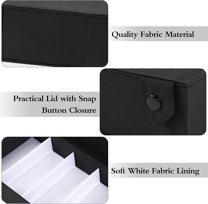 5-Slot Eyeglass Case Organizer - Portable Storage for Sunglasses & Glasses, Perfect for Travel & Home Use