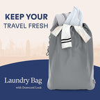 Shacke Premium 5 Packing Cubes Set - Lightweight Mesh Travel Luggage Organizers with Laundry Bag, 5-Piece Suitcase Storage System (Charcoal Gray)