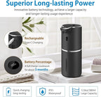 Automatic Liquid Soap Dispenser 12.8oz, Rechargeable & 6 Levels Soap Adjustable with Digital Display, Wall Mount, Waterproof, Touchless Hand/Dish Soap Dispenser for Kitchen, Bathroom, Hotel