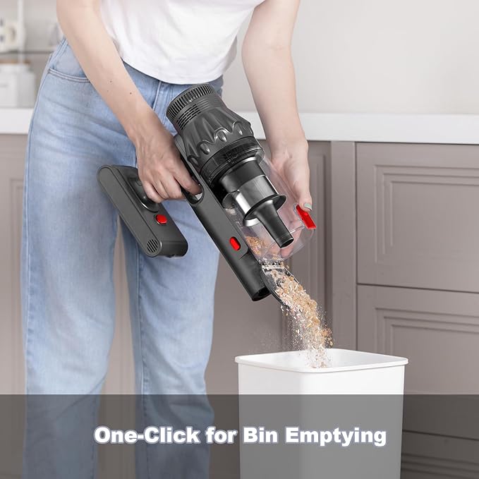 Cordless Vacuum Cleaner, Vacuum Cleaners for Home, 50KPA 500W Stick Handheld Pet Hair Hardwood Floor Vac, High Power Hand Held Rechargeable Battery Portable Household Lightweight Vac, C11 Gold