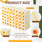 Leumoi 200 Pcs 4 Inch Mini Paint Roller Bulk Small Microfiber Roller Cover 1/2" Nap for Paint Brush for House Painting Supplies DIY Craft Home Wall Repair Tool Kit Set(Yellow)