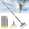 Garden Flat Shovel,74" Ice Scraper for Driveway Sidewalks, Floor Ice Snow Removal Tool for Outdoor Garden, Multifunctional Graden Shovel for Lawn Edging Weeding Chopping