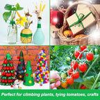 Vivifying Garden Twine, 328 Feet 3mm Green Plant Ties, Strong Jute Twine String for Climbing Plants, Tomatoes, Crafts and Decoration