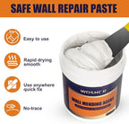 Drywall Repair Kit Drywall Hole Repair Patch Kits Wall Spackle Repair Paste with 8.5OZ White Wall Repair Putty with Scraper, Wall Surface Hole Fill Quick and Easy Solution (2Pack)